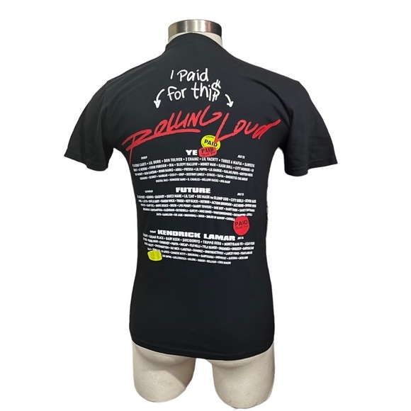 Rolling Loud 2022 Miami Concert Ye Future Kendrick Lamar Black T-Shirt Sz Small - Picture 5 of 13